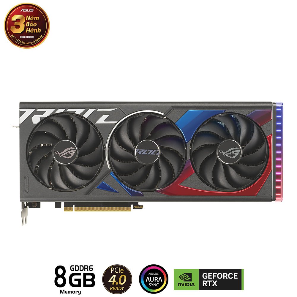 CARD MÀN HÌNH ASUS ROG STRIX-RTX 4060 TI-8G-GAMING NEW 36 THÁNG CHÍNH HÃNG