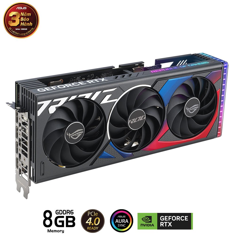 CARD MÀN HÌNH ASUS ROG STRIX-RTX 4060 TI-8G-GAMING NEW 36 THÁNG CHÍNH HÃNG