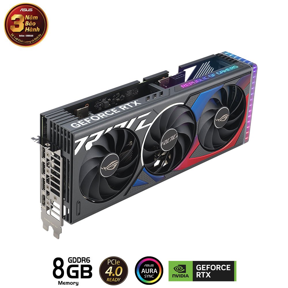 CARD MÀN HÌNH ASUS ROG STRIX-RTX 4060 TI-8G-GAMING NEW 36 THÁNG CHÍNH HÃNG