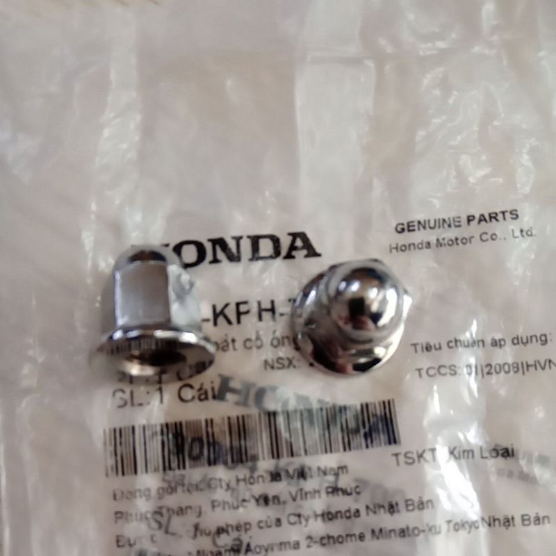Cặp Ốc bầu bắt cổ pô 8mm HonDa Chính hãng