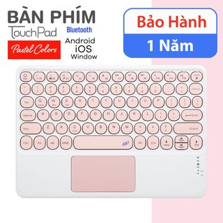 Bàn phím Điện thoại Máy tính bảng TouchPad - SP Mới BH 1năm - Bluetooth. 3 màu Pastel Hồng Xanh Vàng  Dễ thương Xinh xắn