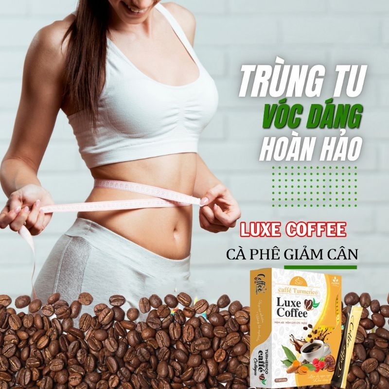 Cà Phê Giảm Cân Luxe Coffe Nghệ Nấm Linh Chi, Giảm Cân, Giảm Mỡ , Cho Người Ăn Kiêng