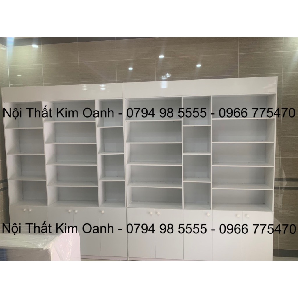 TỦ KỆ TRƯNG BÀY NHỰA ĐÀI LOAN SẴN ĐÈN LED - NHẬN THEO YÊU CẦU