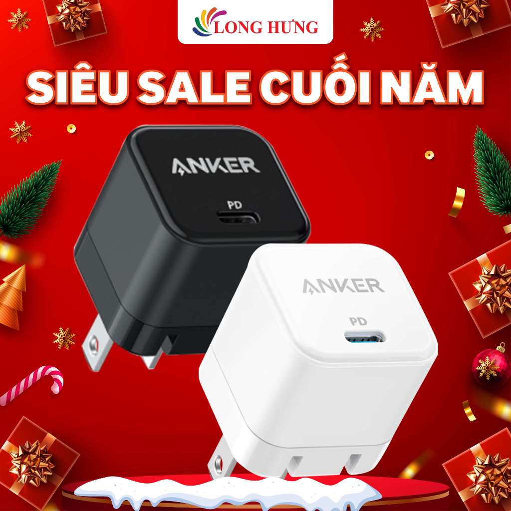 Cốc sạc Anker PowerPort III 1Type-C 20W PD Cube A2149 - Hàng chính hãng