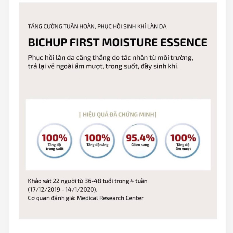 Tinh chất tái sinh Whoo Bichup First Care Moisture Anti-Aging Essence