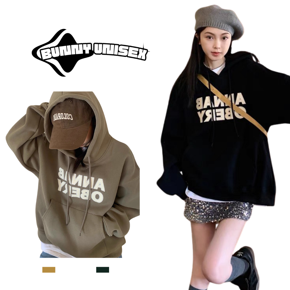 Áo hoodie nỉ bông nam nữ phong cách unisex mặc đôi hottrend thu đông hàn quốc BUNNY
