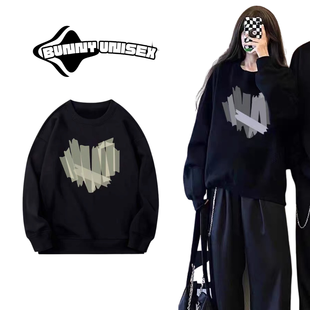 Áo sweater nam nữ mặc đôi tặng người yêu vải nỉ bông cotton deliz form rộng ulzzang hàn quốc Bunny