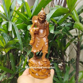 Tượng Tế Công gỗ bách thơm cao 20 cm