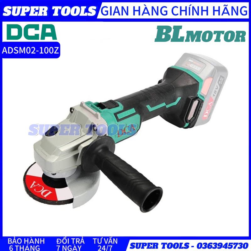 DCA Máy mài góc dùng pin 18V ADSM02-100Z