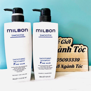 Dầu gội xả milbon smooth suôn mượt 500ml