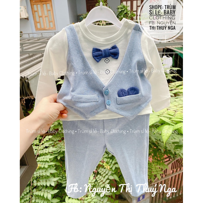 Set Cadigan, body công tử cho bé trai, bé gái