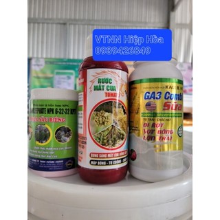 Bộ 3: ra hoa sầu riêng + rước mắt cua tomato + ga3 combi