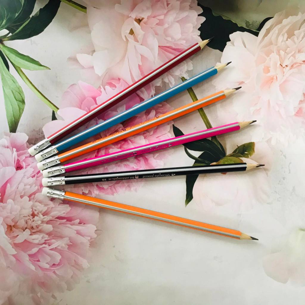 Bộ 12 bút chì tam giác 2B - 065  dành cho bé tập viết, Bút ngòi chì gỗ 2B thông minh