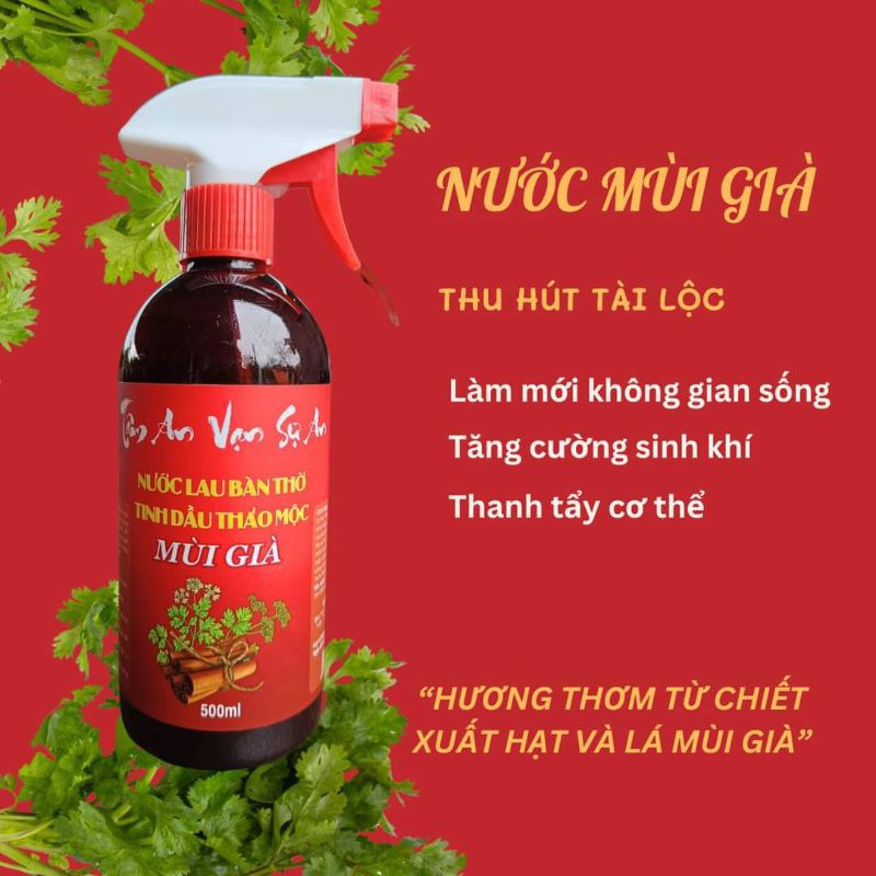 Nước mùi già - 500ml lau ban thờ , lau vật phẩm phong thủy hút tài lộc
