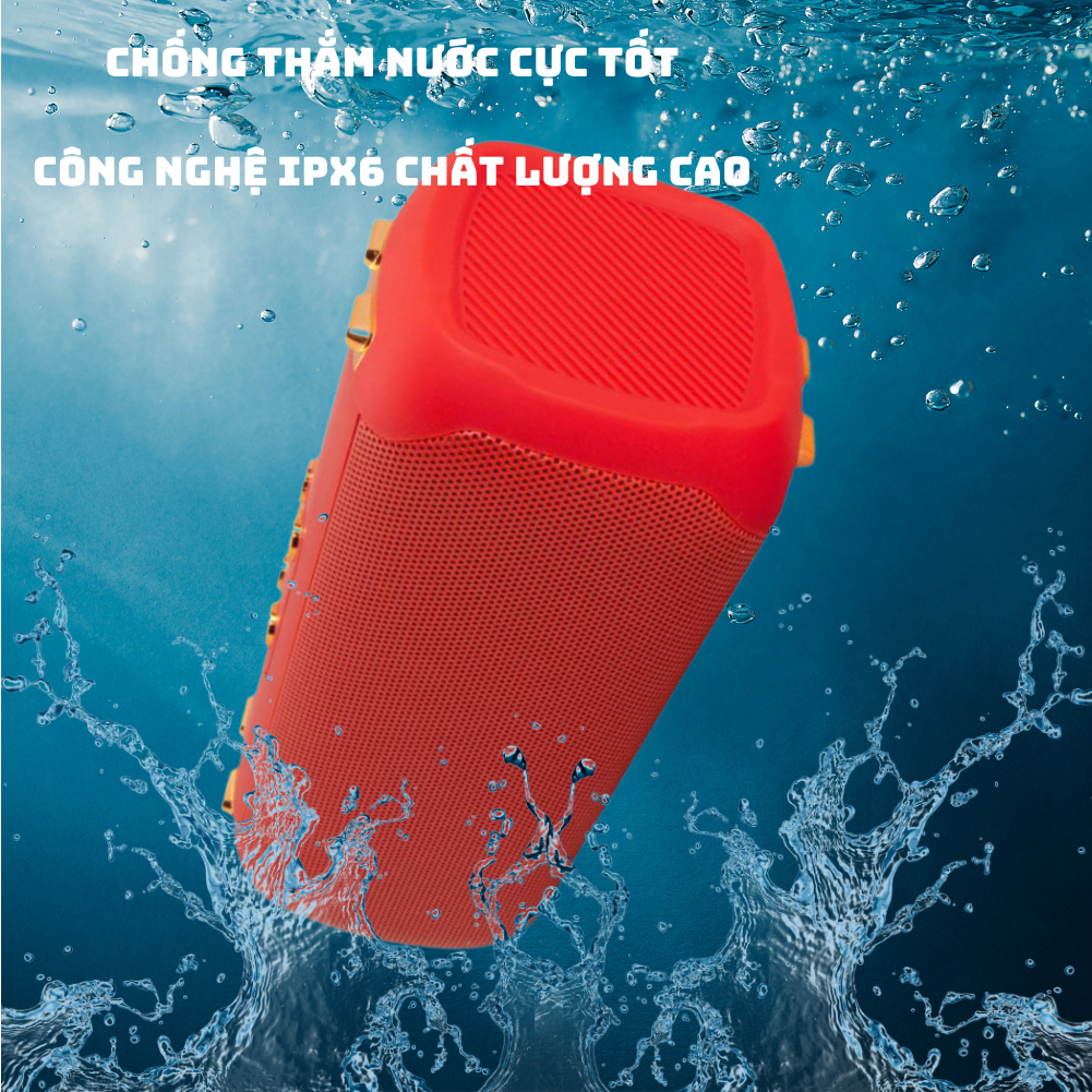 Loa bluetooth có đèn led, âm thanh trung thực bass mạnh pin trâu BS-58D