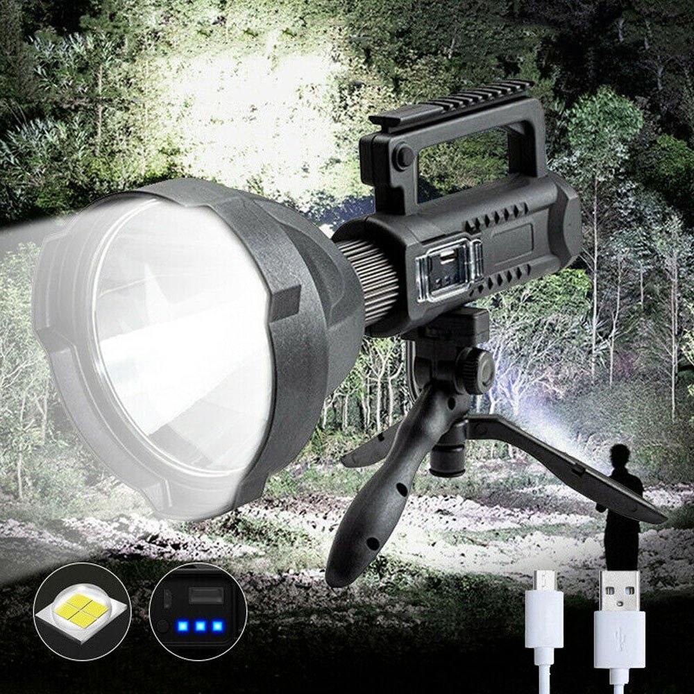 Đèn pin siêu sáng cầm tay W591 pha to chiếu cực xa, bóng led P70 cao cấp