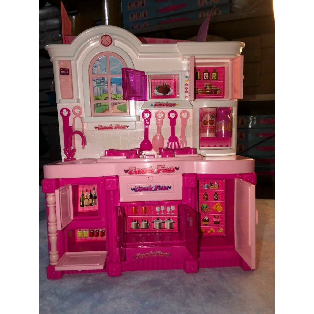 Hộp bếp hồng nấu ăn kitchen dành cho các bé