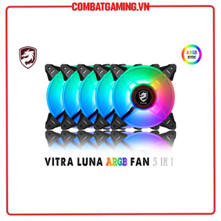 Bộ Quạt Tản Nhiệt - Kit 3 & Kit 5 Fan VITRA LUNA ARGB AURA SYNC Hàng Chính Hãng