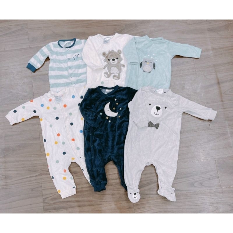 Body nỉ nhung H.M size 3-24M 3Y