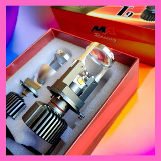  Đèn Pha LED Bi cầu mini T9 MA Racing 60W chân H4 ô tô xe máy Giá 1 bóng Mẫu mới nhất 2023. Tặng 1 bóng Hậu nháy Audi 