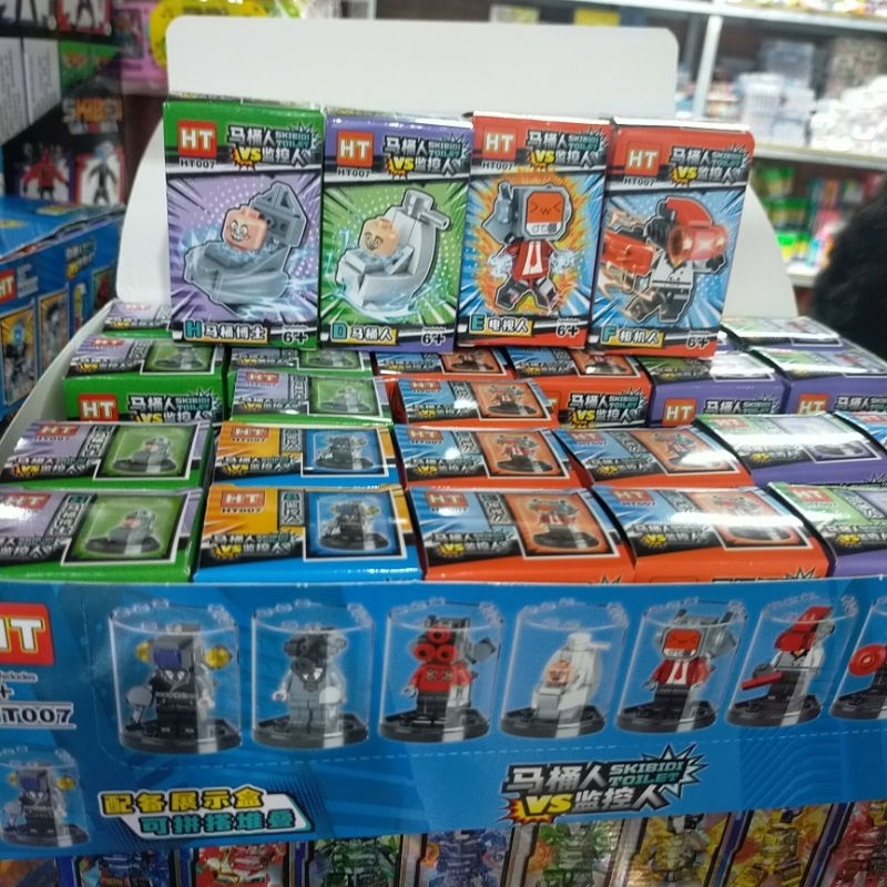 Khay 30 hộp lego ghép hình skbidi toilet siêu rẻ