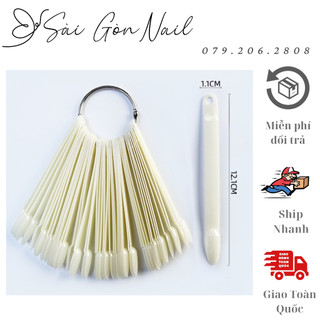 Móng que bầu - móng que tập sơn nail