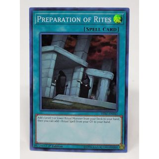 ra02 Lá bài thẻ Yugioh Preparation Of Rites - Super ultra Rare - Tặng bọc bài nhựa bảo quản