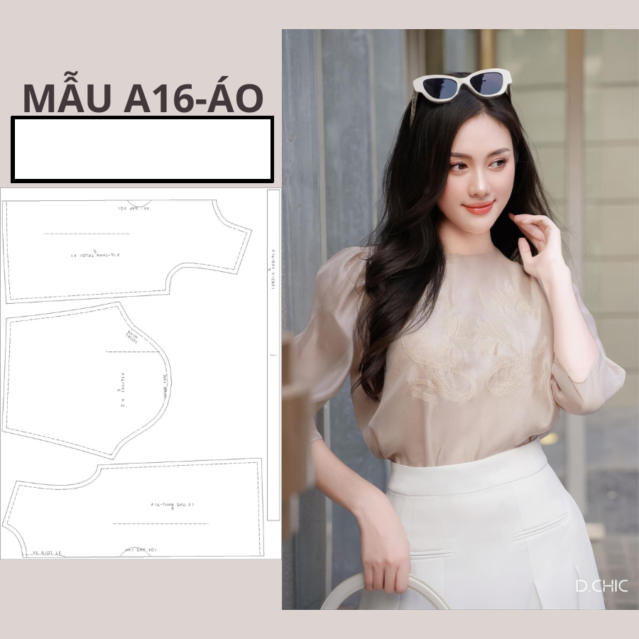 RẬP GIẤY A0 ÁO SƠ MI MÃ A16