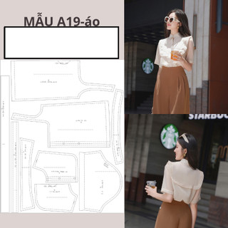 Rập giấy a0 áo sơ mi mã a19