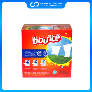 Giấy thơm quần áo bounce mỹ hộp 160 tờ - mỹ