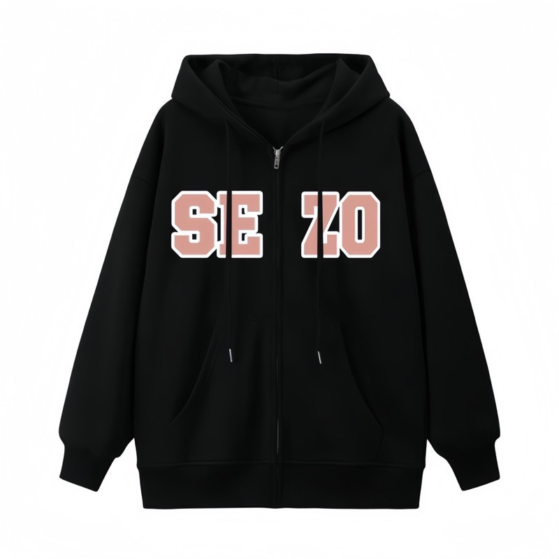Áo Khoác Hoodie Zip SEZO Form Rộng Chất Liệu Nỉ Lót Lông