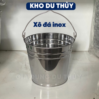 Xô đá inox nhiều size đựng thực phẩm thương hiệu Hala