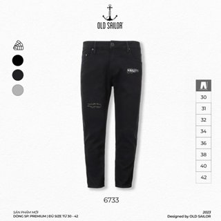 Quần jeans nam form slimfit Old Sailor - 6733 - Big size upto 42 - 6733