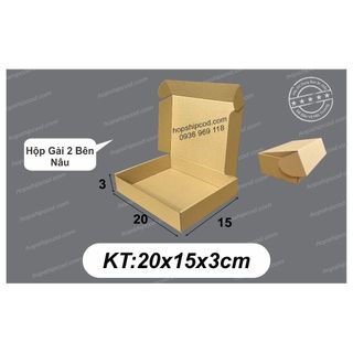 20x15x3 cm hộp nắp gài 2 bên
