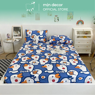Bộ ga gối cotton nhập Mịn Decor thoáng mát vỏ gối 50x70cm nhiều màu sắc