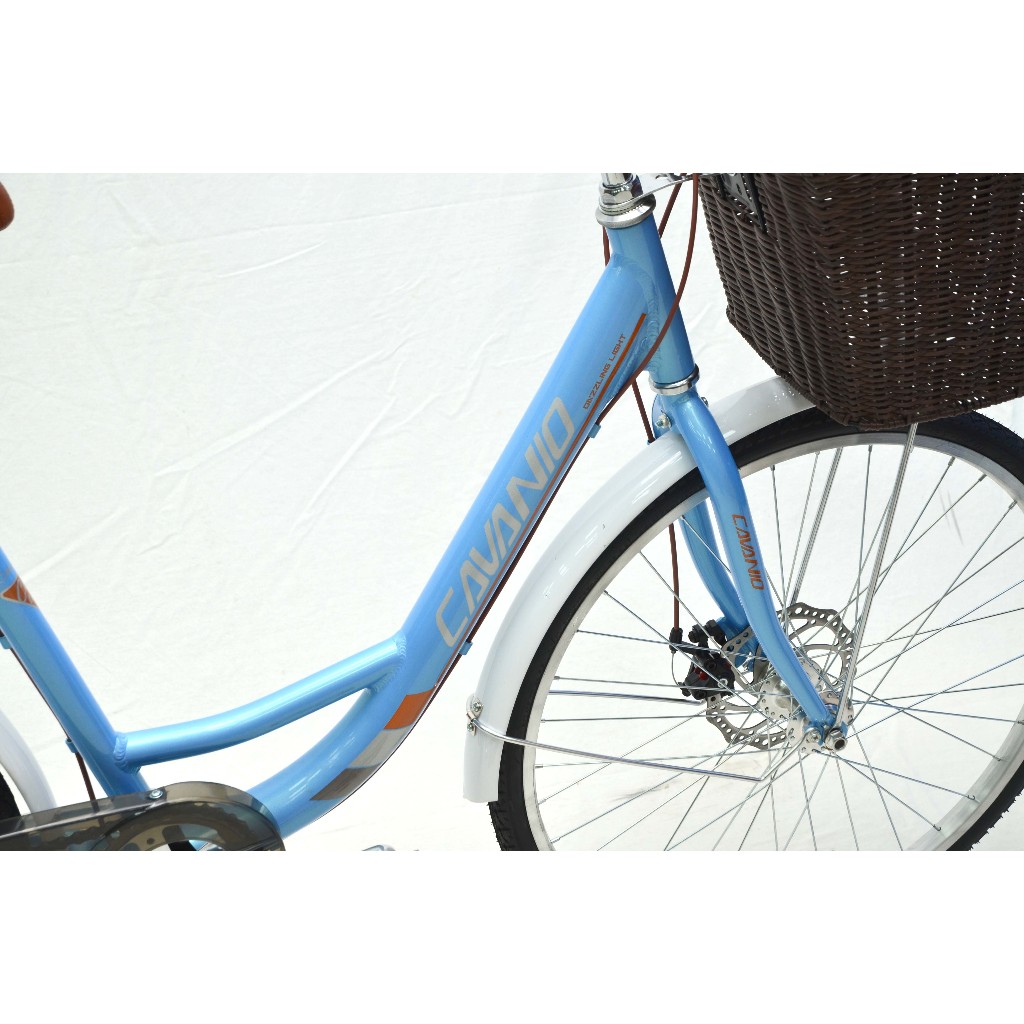 Xe đạp nữ CAVANIO Spring 24, khung nhôm siêu nhẹ, bánh 24, 7 tốc độ