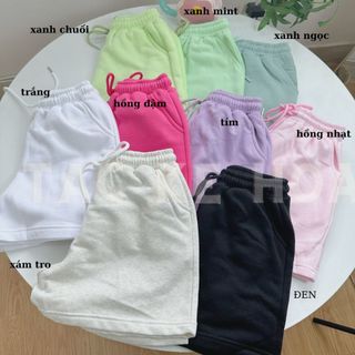 Chất liệu nỉ / lưng thun/ quần đùi nữ