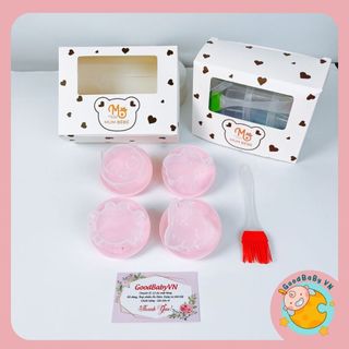 Khuôn hấp trứng, khuôn làm bánh Mumbebe ăn dặm cho bé ( kèm chổi silicon quét dầu) Goodbabyvn