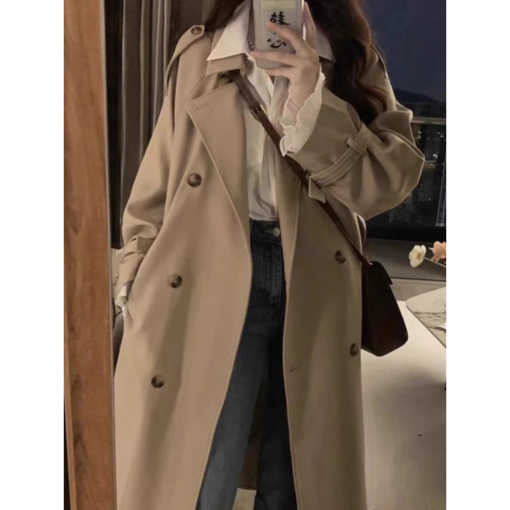 Áo khoác Mangto kaki dáng dài phong cách HÀN QUỐC - Retrostyle.vn