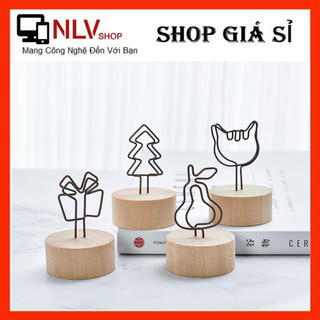 Kẹp gỗ, kẹp ảnh đế gỗ decor, treo sticker, hình ảnh, thiệp hoa khô, ghi chú, trang trí để bàn