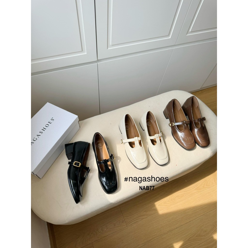 GIÀY BÚP BÊ NAGASHOES PHONG CÁCH RETRO 4P   NAB77