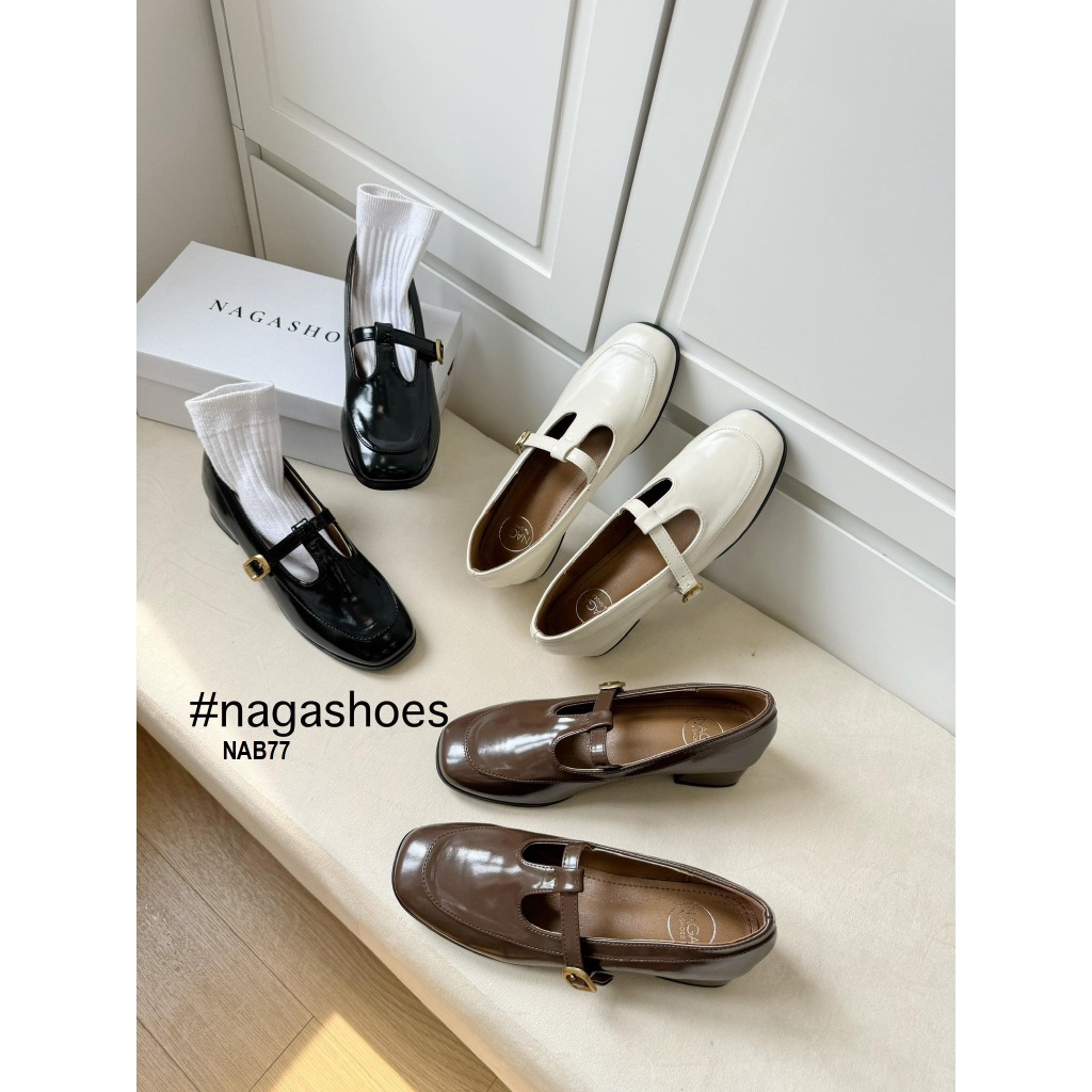 GIÀY BÚP BÊ NAGASHOES PHONG CÁCH RETRO 4P   NAB77