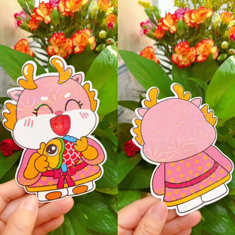 LÌ XÌ CHIBI RỒNG 2024 PHẢN QUANG