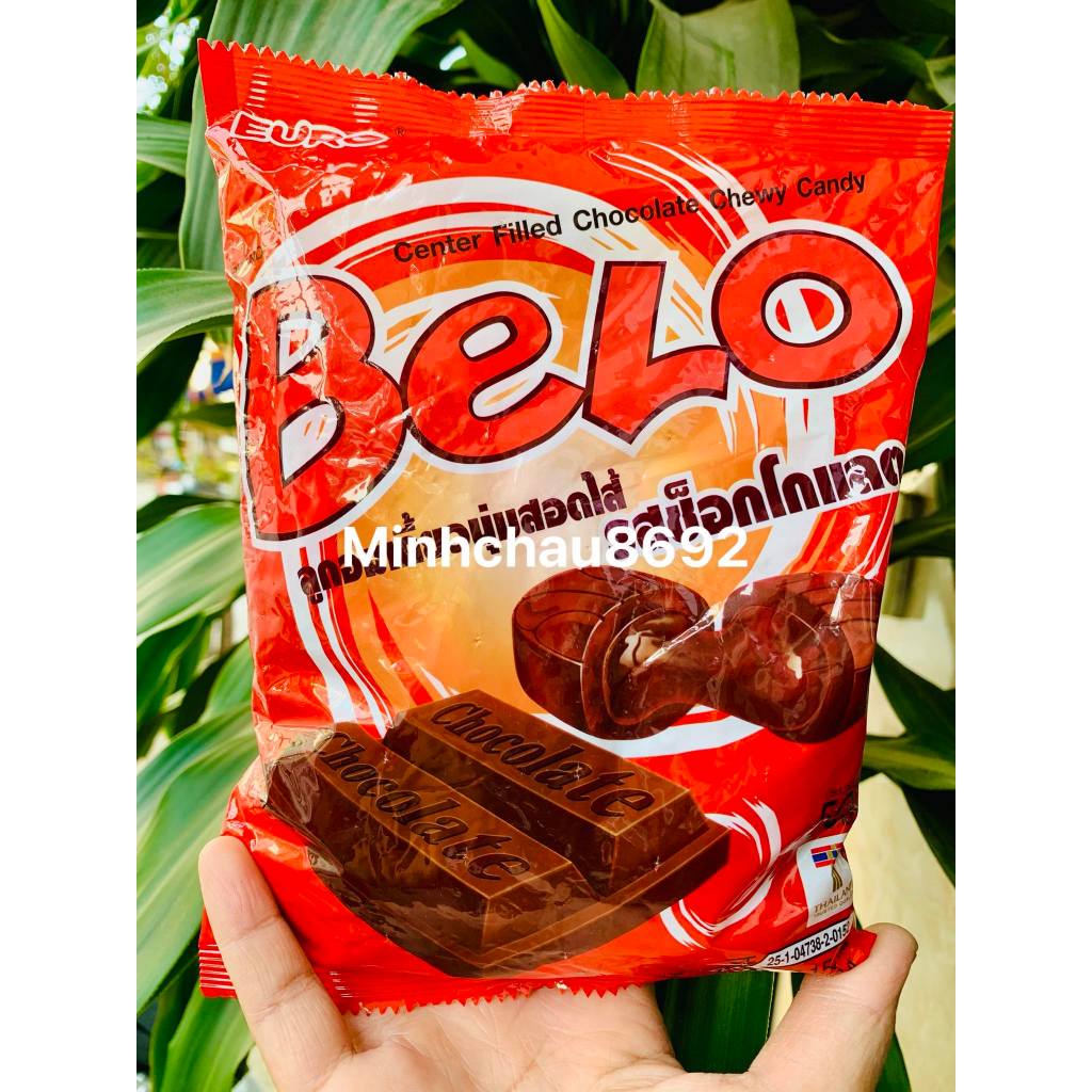 Kẹo Chocolate mềm nhân chảy thái lan Chewy Belo 150g