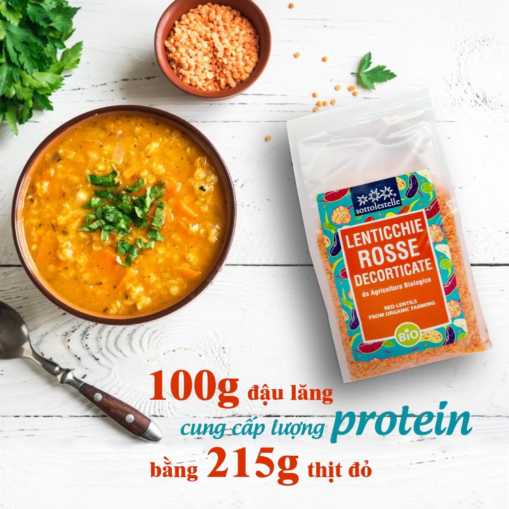 Đậu lăng đỏ hữu cơ  - 500g