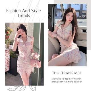 Đầm Body Dáng Ôm Ngắn Đuôi Cá Phối Cổ Sơmi Trắng TH114
