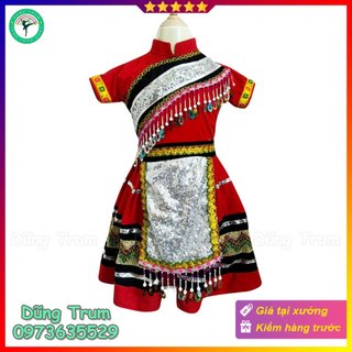 Trang phục dân tộc Mông Mèo trẻ em đầy đủ size mẫu mới đẹp