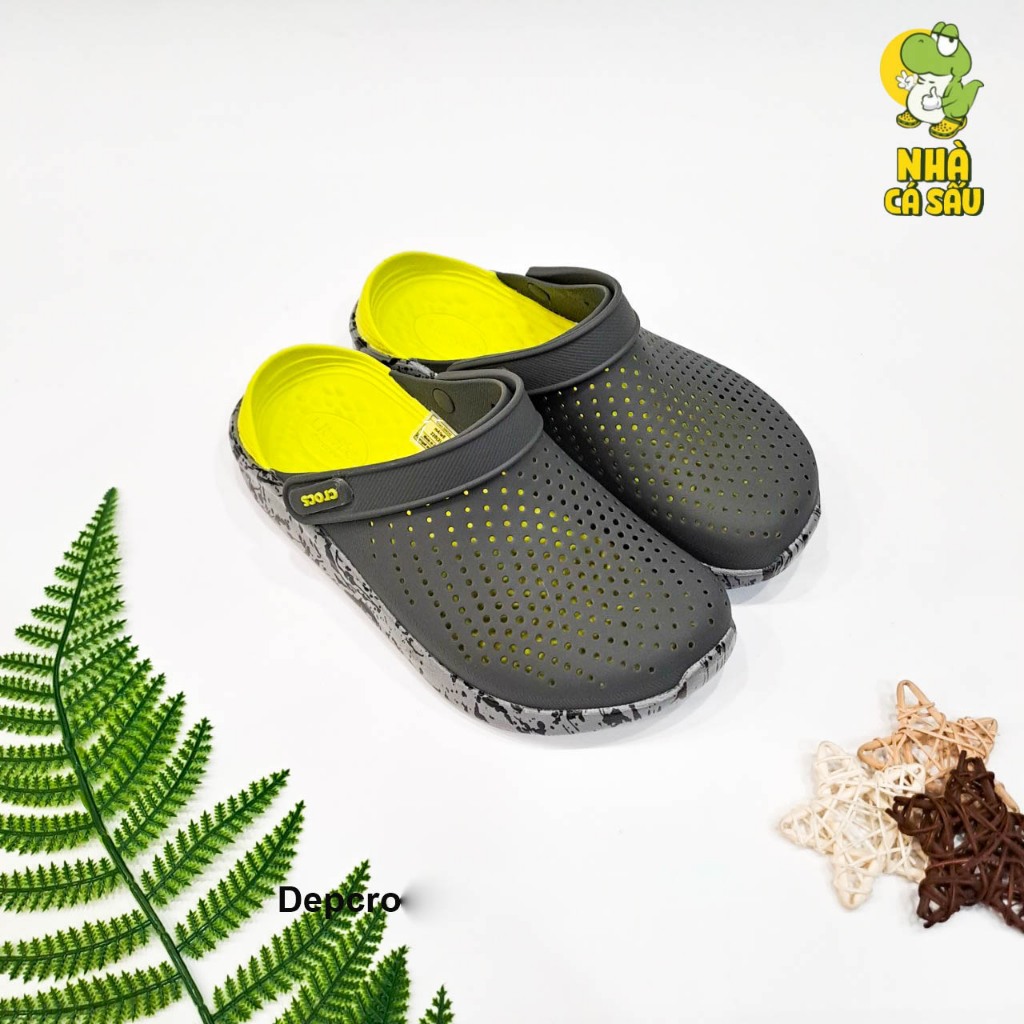 Dép cross literide loang màu nam nữ hàng cao cấp, dép sục cross literide camo unisex siêu êm  - Nhà Cá Sấu