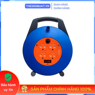 Ổ cắm quay tay lioa xtd10-2-15a công suất chịu tải 3000w, dây dài 10m - hàng chính hãng