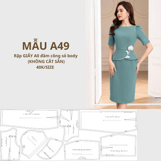 Rập giấy a0 váy body mã a49